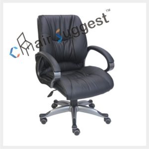 Leather Medium back Chair